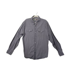 Mens red snap pearl snap button down Cowboys shirt size xl 100 percent cotton